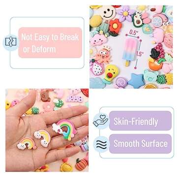 Mr. Pen- Slime Charms, 100pcs, Resin Charms, Charms for Slime, Cute Charms, Flatback Resin Charms, Fake Candy Charms, Flatback Charms, Resin Flatback Charms, Flat Back Resin Charms, Easter Egg Fillers