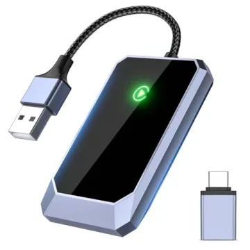 Wireless Carplay Adapter, Converts Wired to Wireless carplay Adapter for iPhone, Wireless Control Pl...