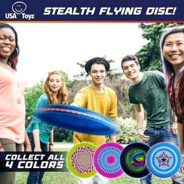 USA Toyz LED Flying Disc - All Ages Glow in Dark Fun