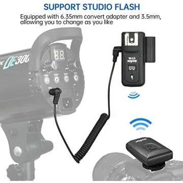 Godox CT-16 Wireless Radio Flash Trigger Receiver Kit,Fit Compatible for Canon Nikon Pentax DSLR Camera Studio 3 in 1 Flash Transmitter and Receiver