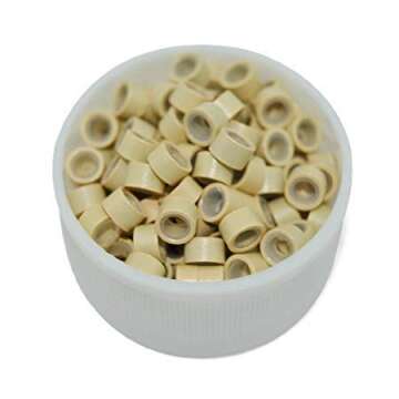 1000 Silicone Micro Link Rings for Hair Extensions | Damage-Free