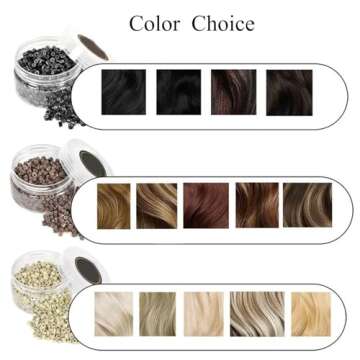 1000 Silicone Micro Link Rings for Hair Extensions | Damage-Free