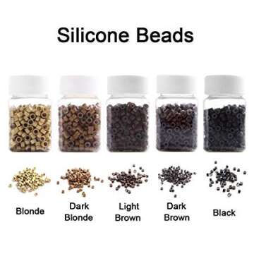 1000 Silicone Micro Link Rings for Hair Extensions | Damage-Free
