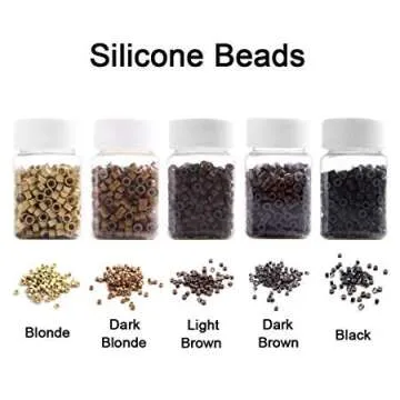 1000 Silicone Micro Link Rings for Hair Extensions | Damage-Free