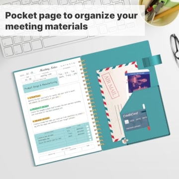 Regolden-Book Meeting Notebook for Organized Note Taking