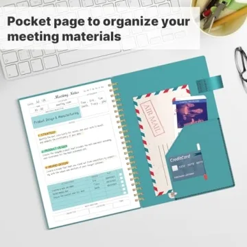 Regolden-Book Meeting Notebook for Organized Note Taking