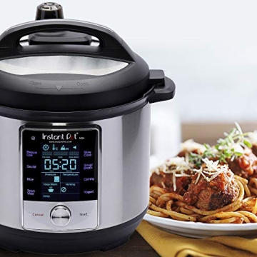 Instant Pot Max 6 Quart Multi-use Electric Pressure Cooker with 15psi Pressure Cooking, Sous Vide, Auto Steam Release Control and Touch Screen