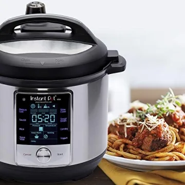 Instant Pot Max 6 Quart Multi-use Electric Pressure Cooker with 15psi Pressure Cooking, Sous Vide, Auto Steam Release Control and Touch Screen