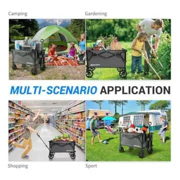 NOVORIK Collapsible Foldable Wagon - Durable & Versatile