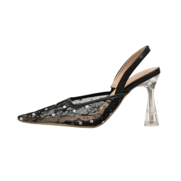 Getmorebeauty Kitten Sequin Slingback Heels | Bridal Sandals