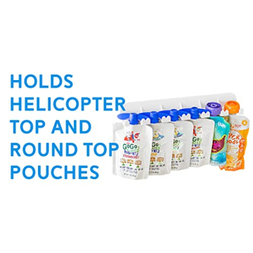 Space Saving Food Pouch Organizer for Fridge and Pantry