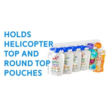 Space Saving Food Pouch Organizer for Fridge and Pantry