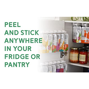 Space Saving Food Pouch Organizer for Fridge and Pantry