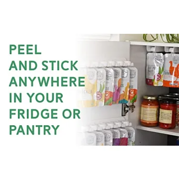 Space Saving Food Pouch Organizer for Fridge and Pantry
