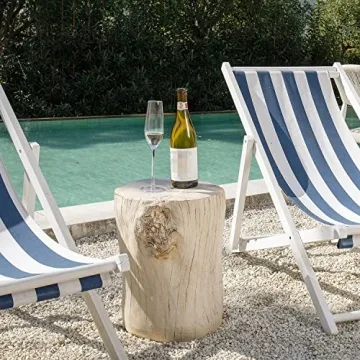 COSIEST Atmosphere-Enhancing Faux Wood Log Table