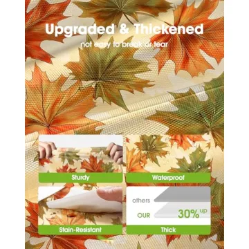 Pureegg Disposable Table Cloths for Thanksgiving Gatherings