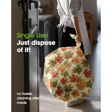 Pureegg Disposable Table Cloths for Thanksgiving Gatherings