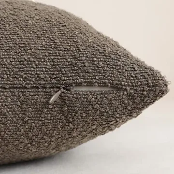 Jeneoo Light Brown Decorative Lumbar Pillow Cover