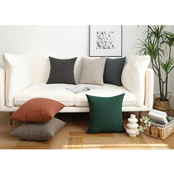 Jeneoo Light Brown Decorative Lumbar Pillow Cover