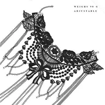 Yovic Gothic Black Body Chain for Women - Stylish & Unique