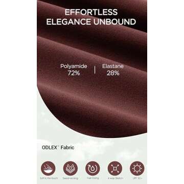 ODODOS Women's Cross Waist Bootcut Yoga Pants with Inner Pocket, Non See Through Bootleg Gym Workout Pants -Inseam 31", Burgundy, Large