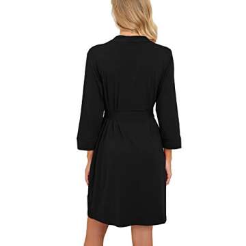 PrinStory Women's Lightweight Kimono Robe for Cozy Style