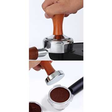 51mm Espresso Tamper-Premium Barista Coffee Tamper Coffee Tamper Classic Series Stainless Steel Espr...
