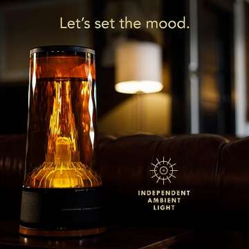 Vornado LUCERNA 2 Alchemy Ultrasonic Humidifier with Ambient Light, 1 Gallon Capacity, 24 Hour Runti...