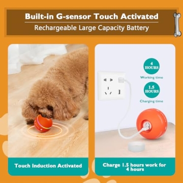 PetDroid Interactive Dog Ball - Motion Activated Fun