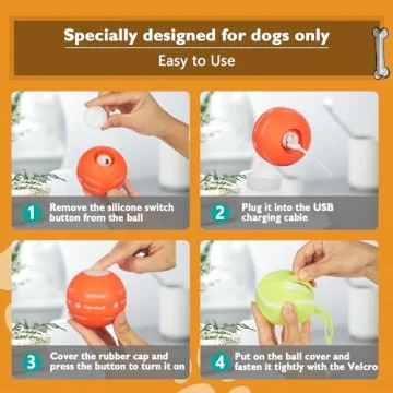 PetDroid Interactive Dog Ball - Motion Activated Fun