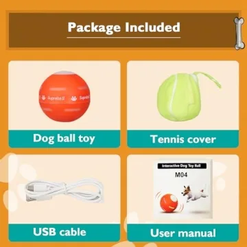 PetDroid Interactive Dog Ball - Motion Activated Fun