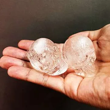 Stritra 3D Skull Ice Mold for Unique Whiskey & Cocktails