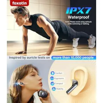 T16 Wireless Earbuds - Bluetooth 5.3, 48H Playback, Waterproof