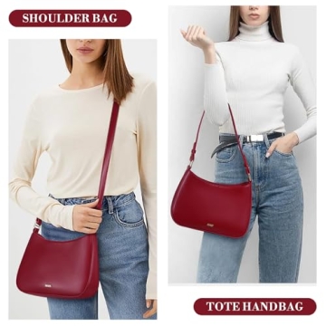 GETERUUV Stylish Red Shoulder Bag for Women