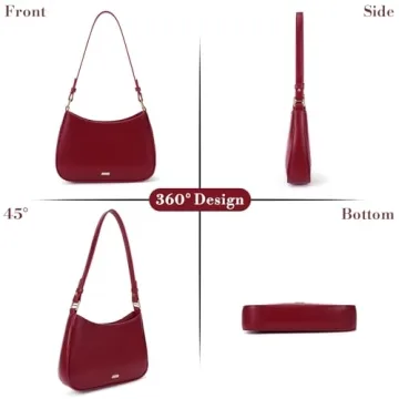GETERUUV Stylish Red Shoulder Bag for Women