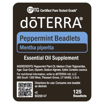 doTERRA Peppermint Beadlet Essential Oil 125 Beadlets