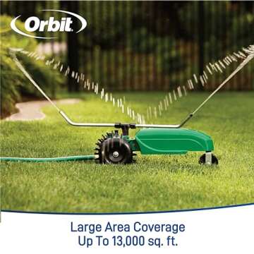 Orbit 58322 Traveling Sprinkler, Green (Traveling Sprinkler)