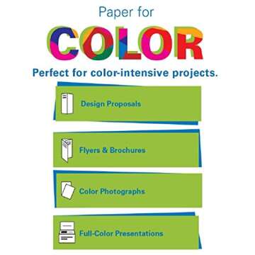 Hammermill Cardstock, Premium Color Copy, 100 lb, 17 x 11-3 Pack (750 Sheets) - 100 Bright, Made in the USA Card Stock, 133202C, White