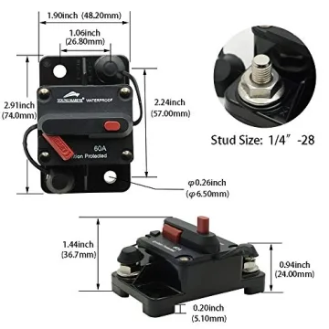 Young Marine 60A Circuit Breaker for Safe Boating Adventures