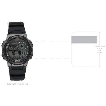 Casio AE1000W Digital Watch | 100M Waterproof