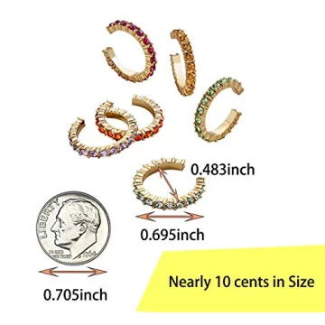 Colorful MOEPAPA Ear Cuff Set for Every Occasion