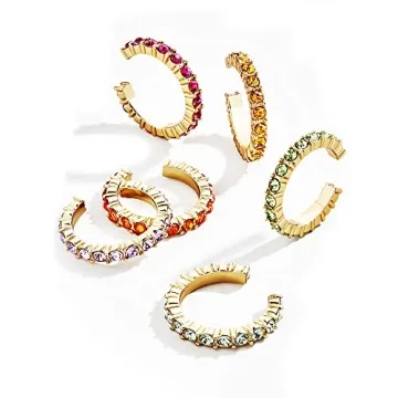 Colorful MOEPAPA Ear Cuff Set for Every Occasion