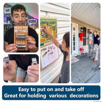 Easily Hang Holiday Decor with NACETURE Vinyl Siding Hooks