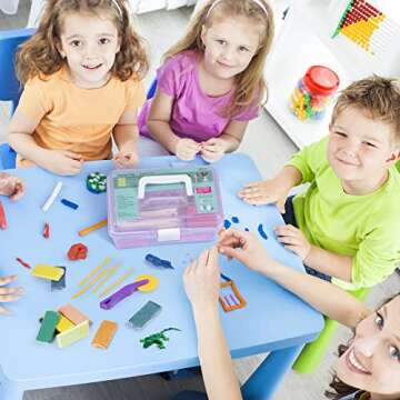 Aestd-ST Polymer Clay 72 Colors, Modeling Clay for Kids, Non-Sticky Oven Bake Clay with Sculpting Tools, Holiday Gift for Kids and Artists.