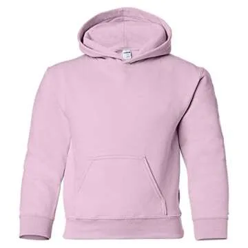 Gildan Youth Heavyweight Blend Hooded Sweatshirt in Light Pink - Large (14/16)