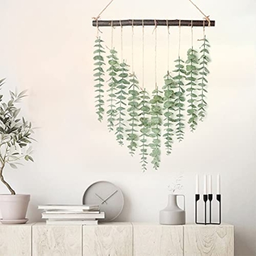 Charming Artificial Eucalyptus Hanging Wall Decor