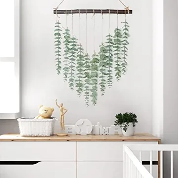 Charming Artificial Eucalyptus Hanging Wall Decor