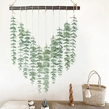 Charming Artificial Eucalyptus Hanging Wall Decor