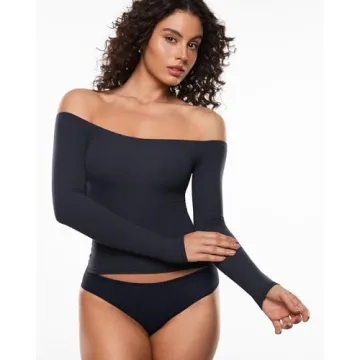 INLYRIC Women's Off The Shoulder Top for Comfort and Style