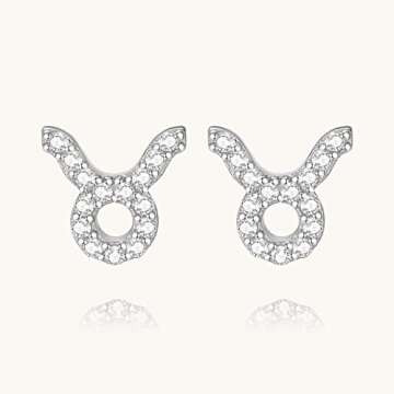 Lavishe Rhodium Plated 925 Sterling Silver Cubic Zirconia Horoscope Zodiac 12 Constellation Astrolog...